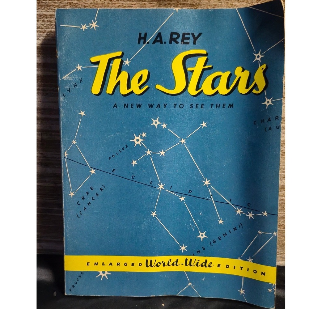 The Stars A New Way to See Them H.A. Rey Enlarged World-Wide Edition Astronomy‎